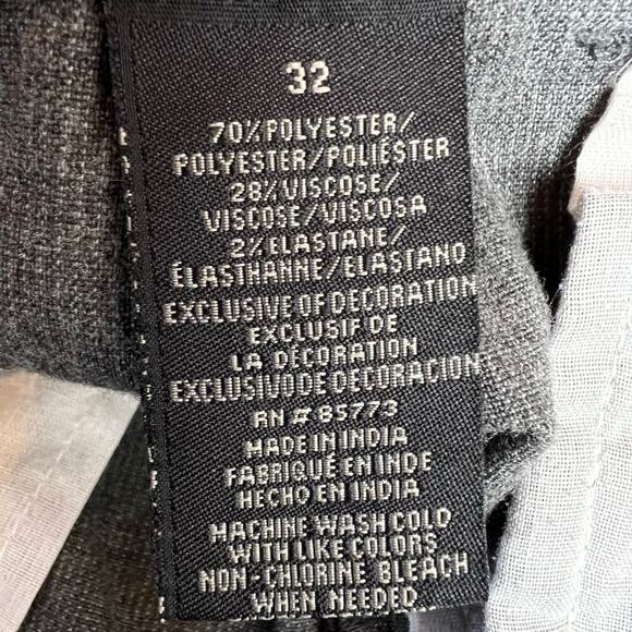 O'NEILL 9.5" Flat Front Chino Shorts 21" Outseam in Grey Men's 32" Waist - Picture 11 of 11